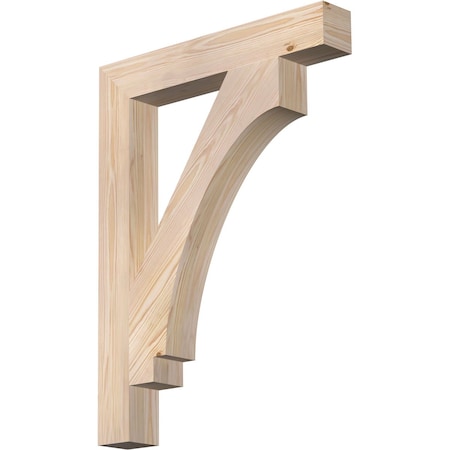 Ekena Millwork Imperial Block Smooth Bracket, Douglas Fir, 3 1/2"W x 24"D x 32"H BKT04X24X32IMP05SDF
